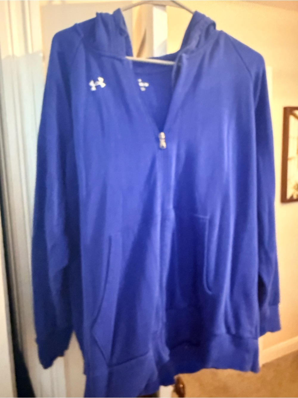 Under Armour Blue Fleece Pullover Hoodie
